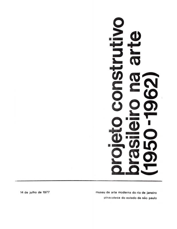 Arte Neoconcreta, Uma Contribuição Brasileira · ICAA Documents Project ...